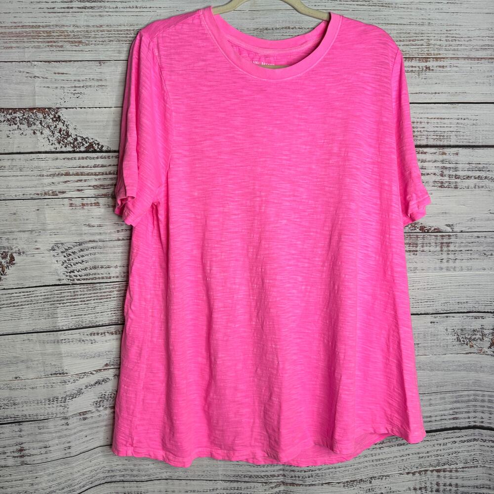 Lane Bryant Pink Perfect Sleeve Tee 14/16 Cotton Plus Size - Picture 1 of 6